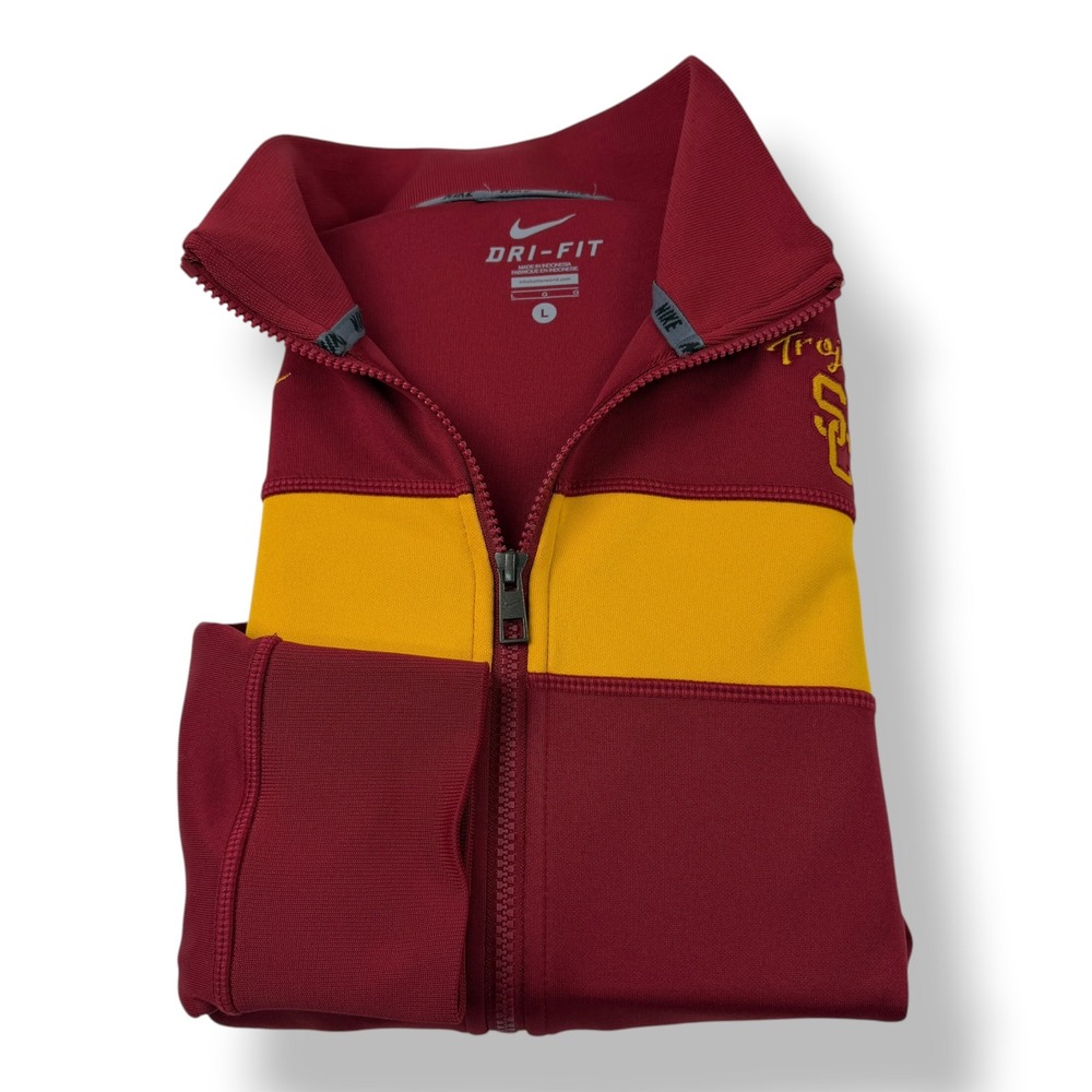 Nike USC Trojans Dri-FIT Full Zip Track Jacket Men Large Cardinal Red 24476X-SC1